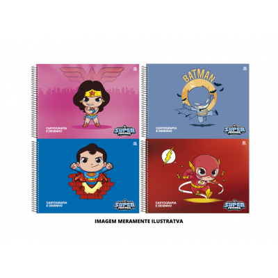CADERNO - ANIMATIVA - CART 1/1 CD ESP 60F DC FRIEND